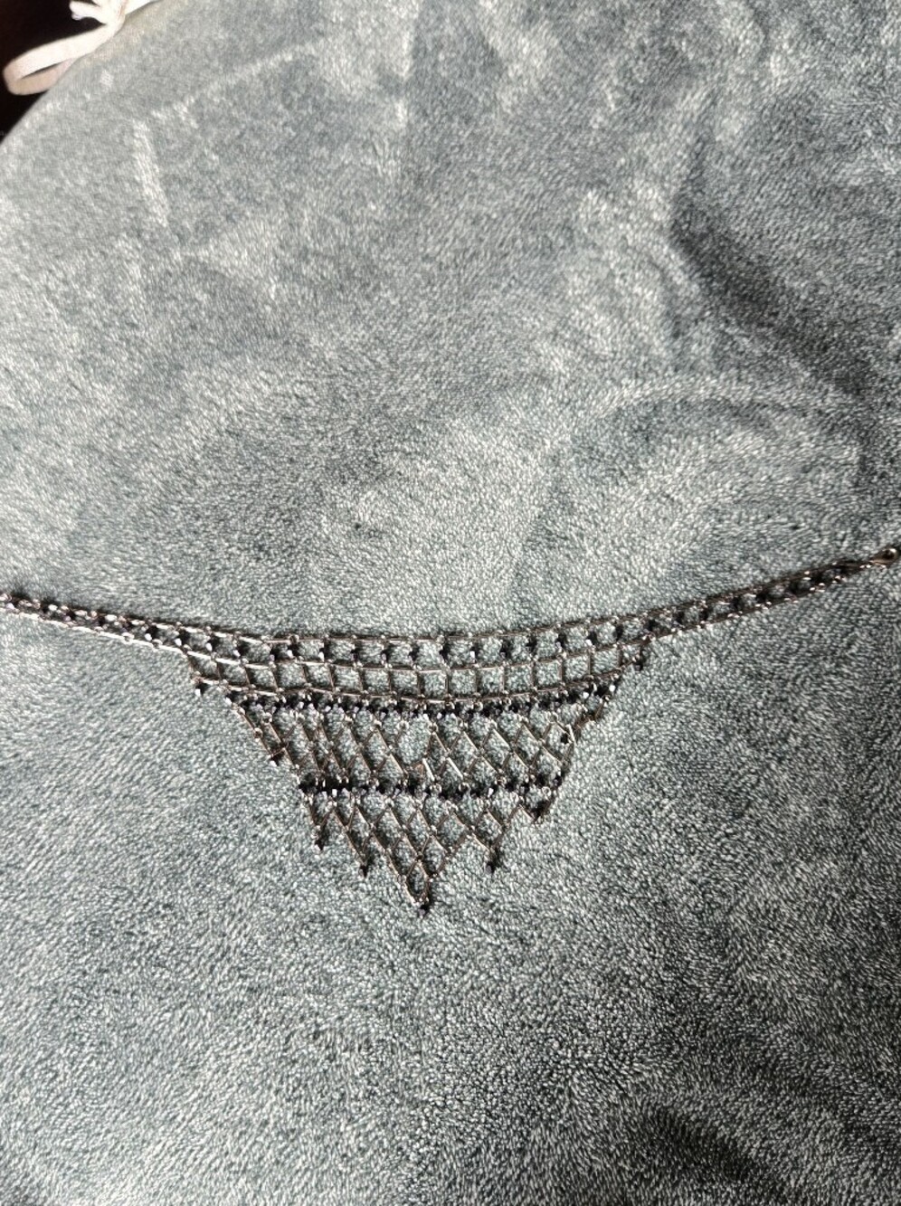 Delicate Black Rhinestone Mesh Necklace